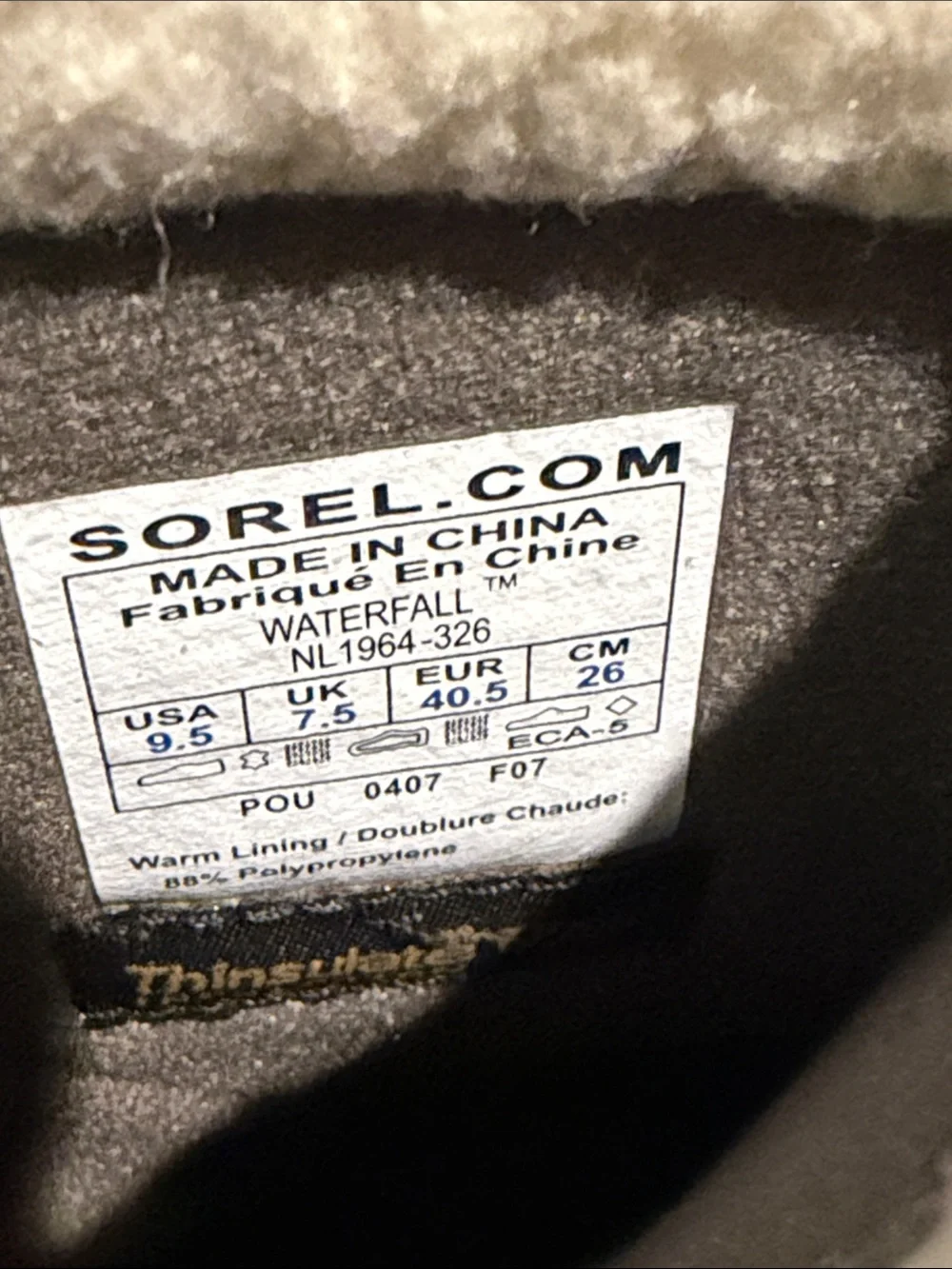 NWOT Sorel Brown Sherpa-Lined Waterproof Winter Boots